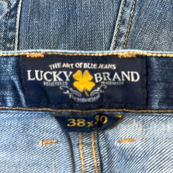 Lucky Brand 329 Classic Straight Jeans Men's Blue Denim Size 38x30 Medium Wash - Picture 7 of 14